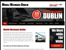 Tablet Screenshot of mobilemechanicdublin.ie